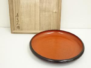 寿泉造　欅目はじき塗菓子器（共箱）